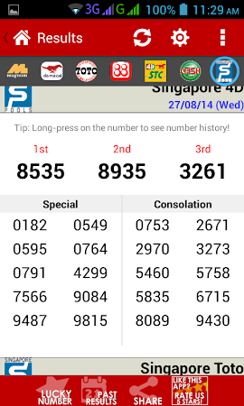 Latest singapore 4d result