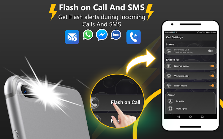 Flash On Call And Sms Flashlight Alerts Notify Apk For Android Free Download On Droid Informer