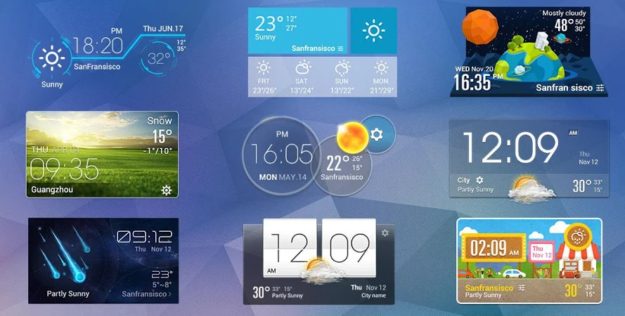 シンプル 透明ライブ時計 天気ウィジェット による無料ダウンロード Infolife Ezweather Widget Elegance