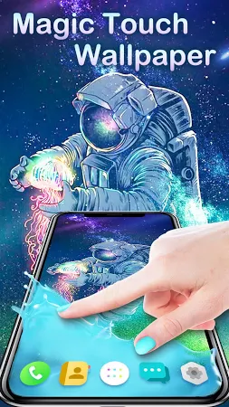 Gravity Astronaut Live Wallpaper Magic Touch 3D मुफ्त डाउनलोड। -  .wallpaper ...launcher