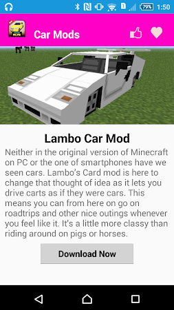 Car Mod FOR MCPE. Free Download - martinacreation.bb2carno