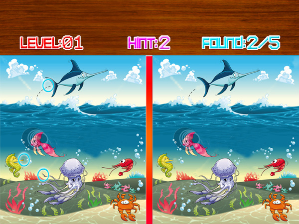 Spot the Differences Sea Life Free Download - ashar.spotsealife